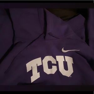 purple nike tcu sweatshirt